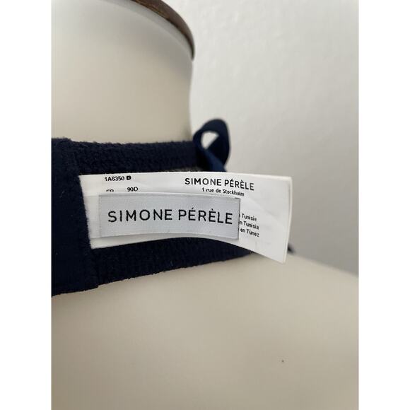 Simone Perele Lingerie Women Bra Elsa Floral Embroidered Night Blue - Picture 8 of 10